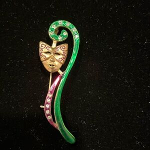 Mardi Gras Mask Pin